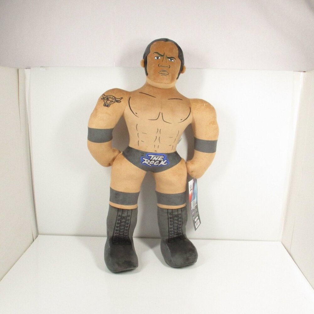 THE ROCK WWE Plush 23" Wrestling Buddies 2025 Forgot The Shoulder Tattoo! NEW!!